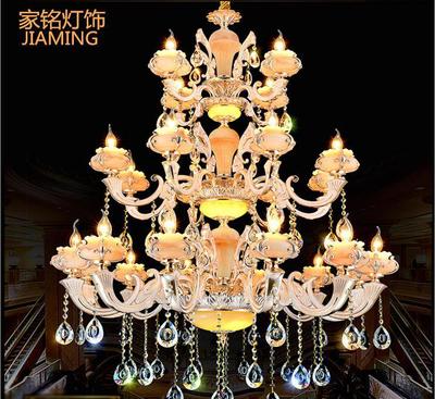 欧式LED锌合金水晶吊灯 定义空间奢华的艺术品