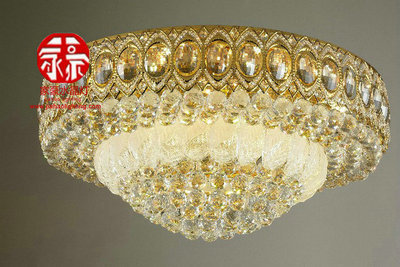 中山吸顶灯源头厂家直供 臻元灯饰打造大功率欧式水晶灯的品质之选